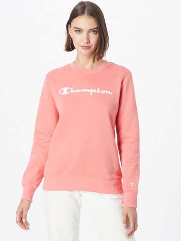 Champion Authentic Athletic Apparel - Sudadera en rosa: frente