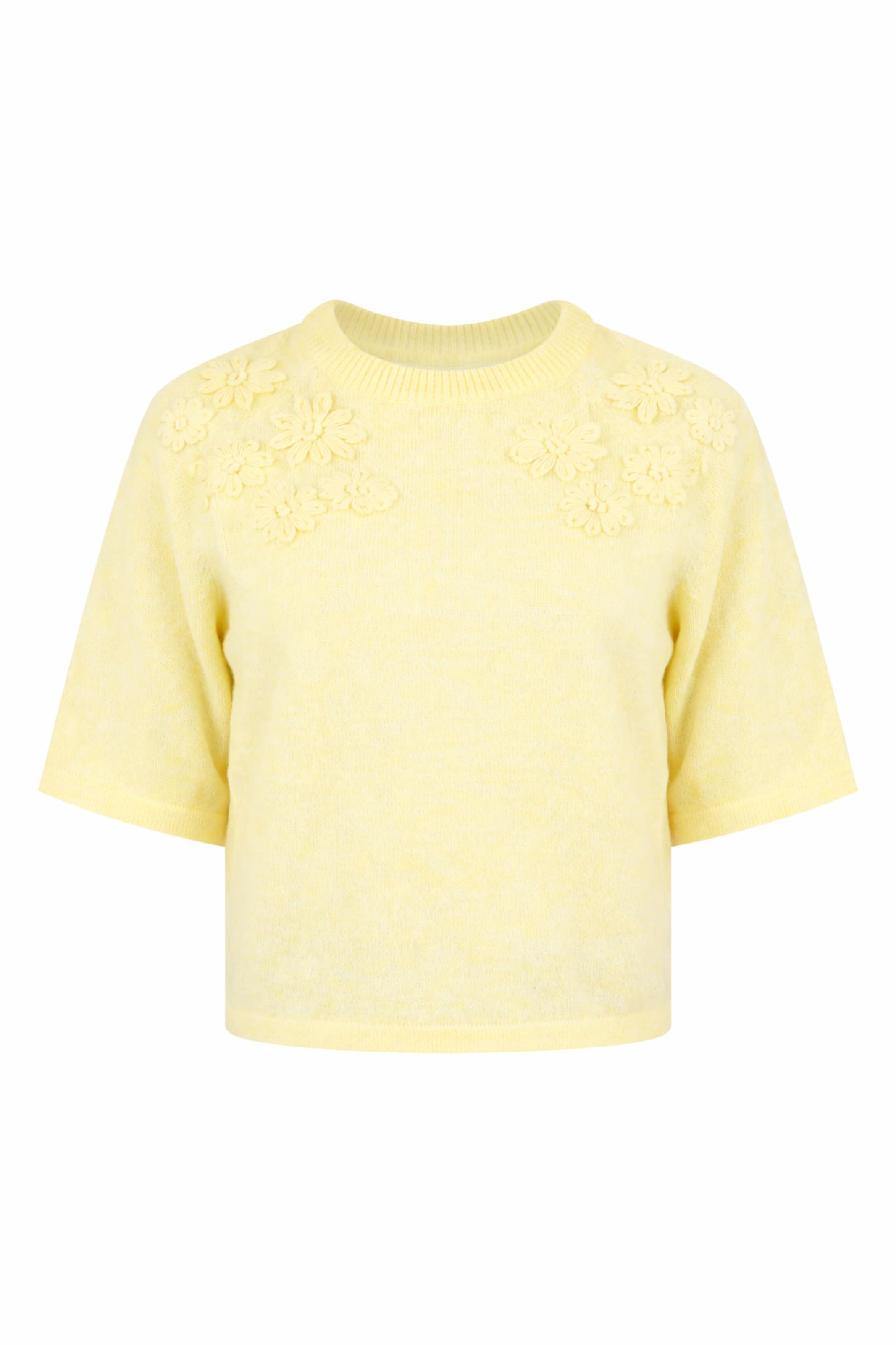 BRAVE SOUL Trui in Geel: voorkant