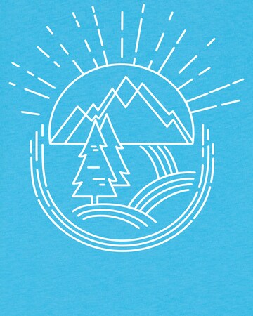 T-Shirt 'Natur ist Schön' watabout.kids en bleu