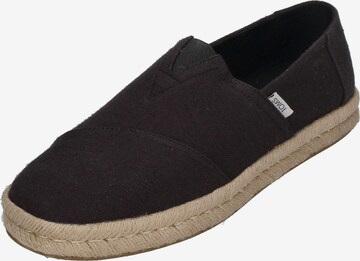 Espadrilles TOMS en noir : devant