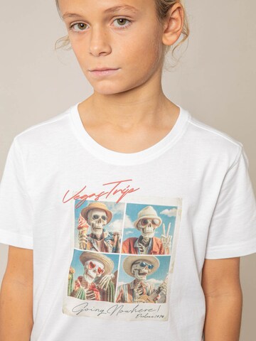 T-Shirt 'Manito' Deeluxe en blanc
