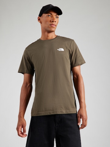 Maglietta 'SIMPLE DOME' di THE NORTH FACE in verde: frontale