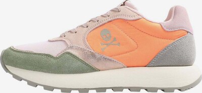 Scalpers Låg sneaker 'Gina' i beige / grå / grön / orange, Produktvy