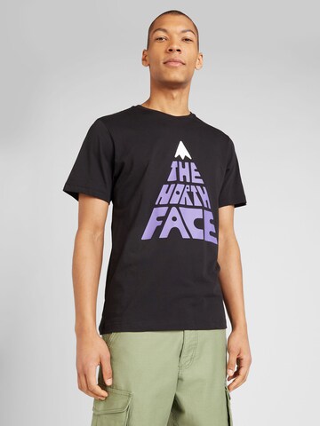 Tricou 'MOUNTAIN PLAY' de la THE NORTH FACE pe negru: față