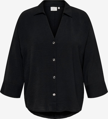 ONLY Carmakoma - Blusa 'CARSVERRE' en negro: frente