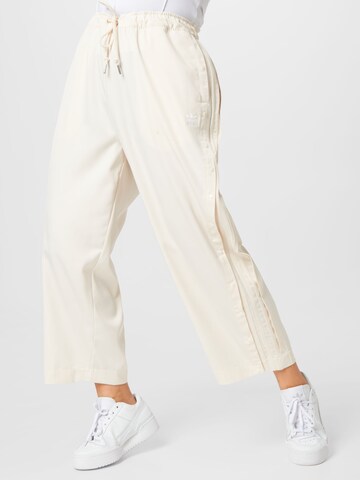 ADIDAS ORIGINALS Loose fit Trousers 'RELAXED PANT' in White: front