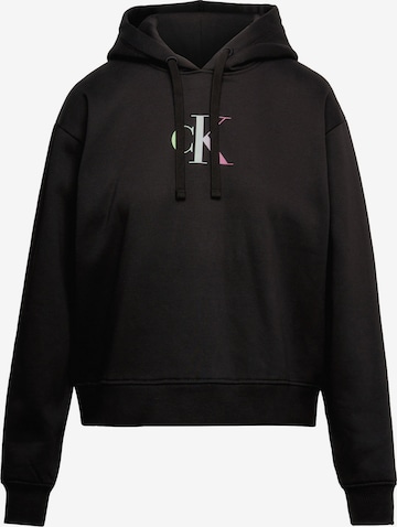 Sweat-shirt Calvin Klein Jeans en noir : devant