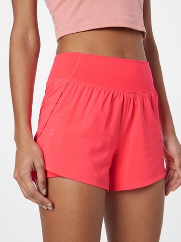 UNDER ARMOUR Loosefit Sportbroek 'Flex Woven' in Roze