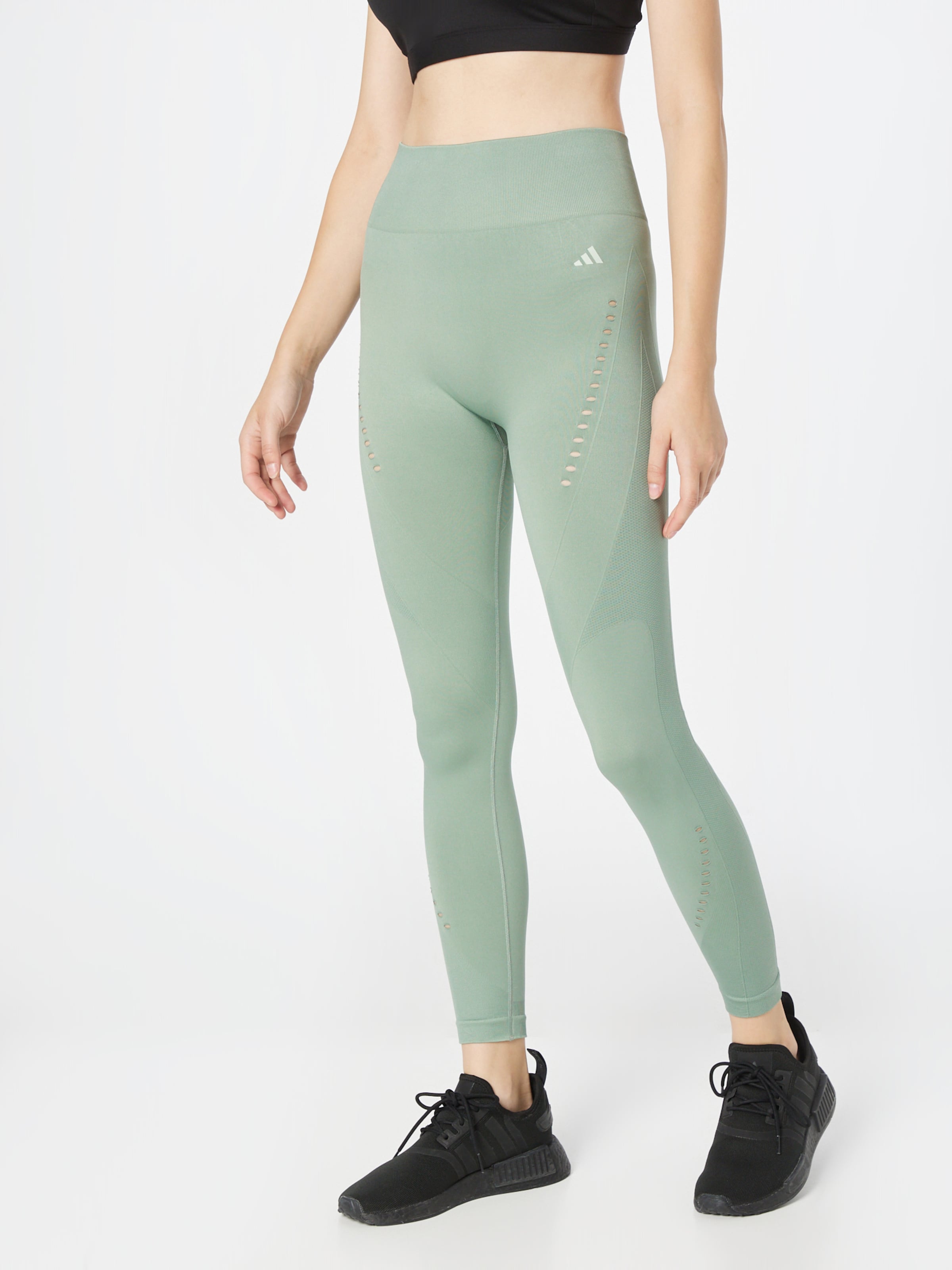 ADIDAS PERFORMANCE Skinny Workout Pants Seamless in Mint ABOUT YOU