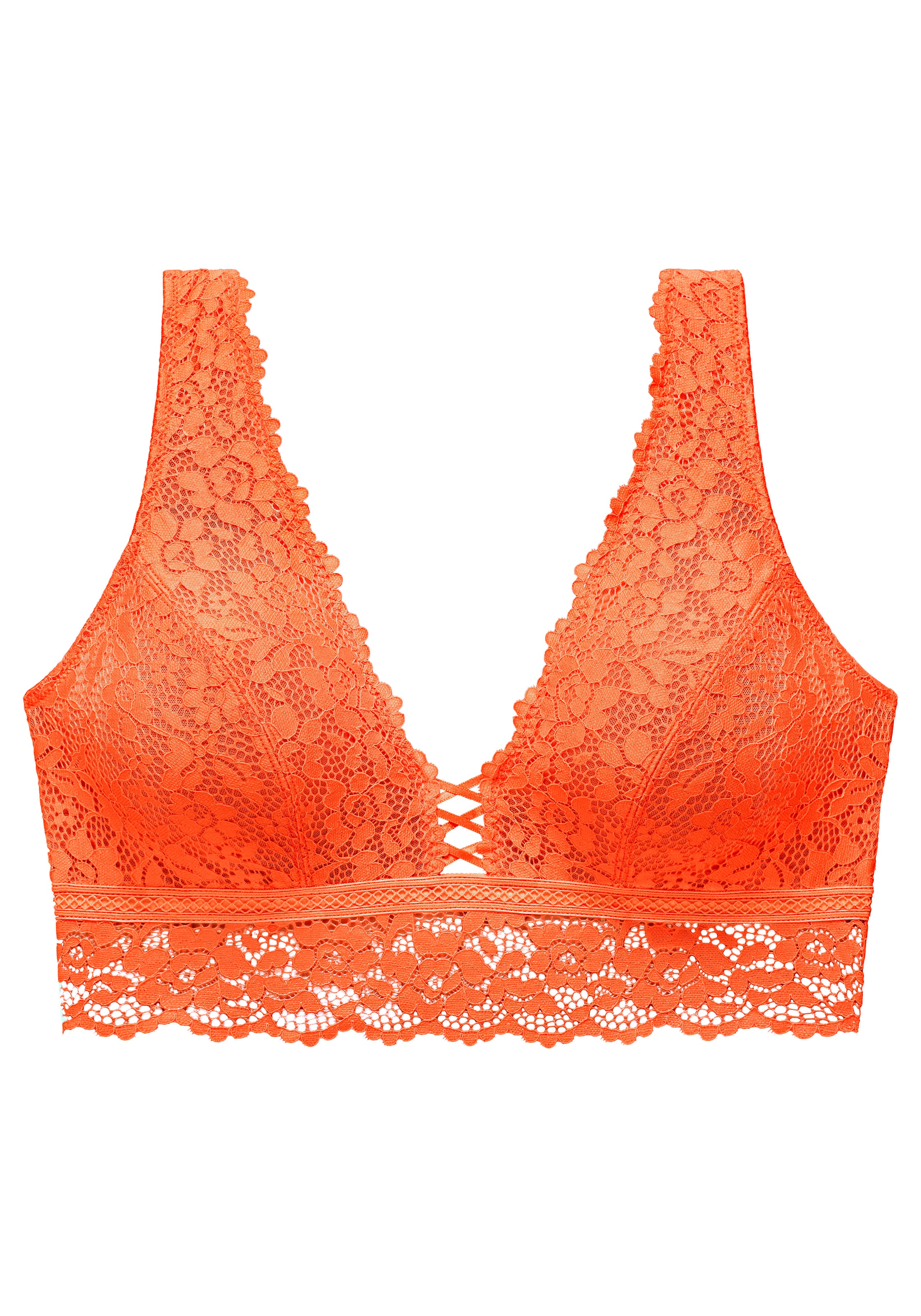 VIVANCE Triangle Bra in Orange: front