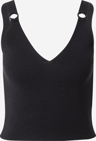 NU-IN Knitted Top in Black: front