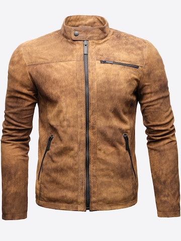 Crone Between-Season Jacket 'EPIC' in Brown: front