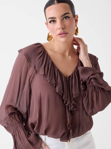 MARCIANO LOS ANGELES Blouse in Brown