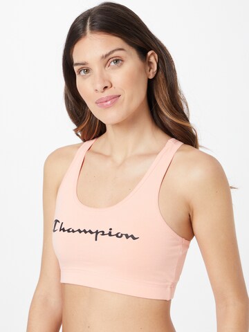 Champion Authentic Athletic Apparel Bustier Sport bh in Roze: voorkant