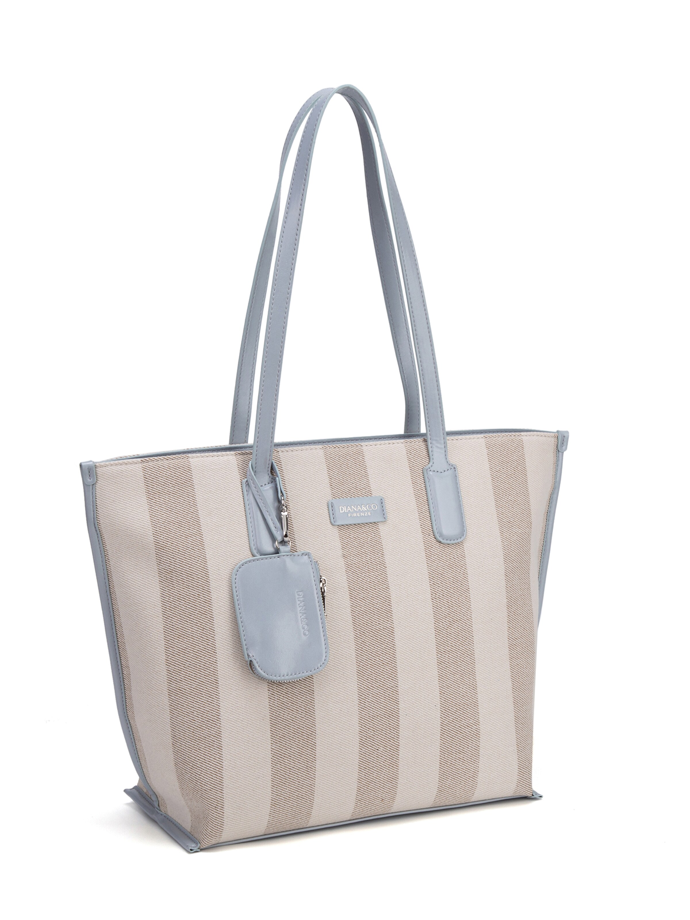 Shopper 'Borsa Shopper Donna Diana & Co Firenze - Righe e con Zip' di Diana&Co. in blu
