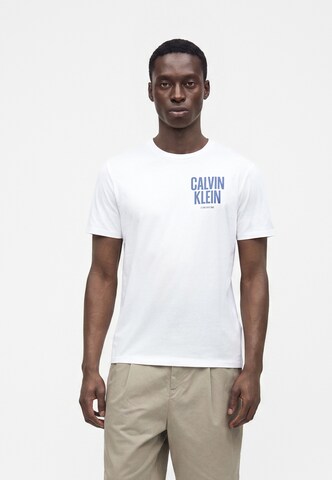 balts Calvin Klein Jeans T-Krekls '30S'