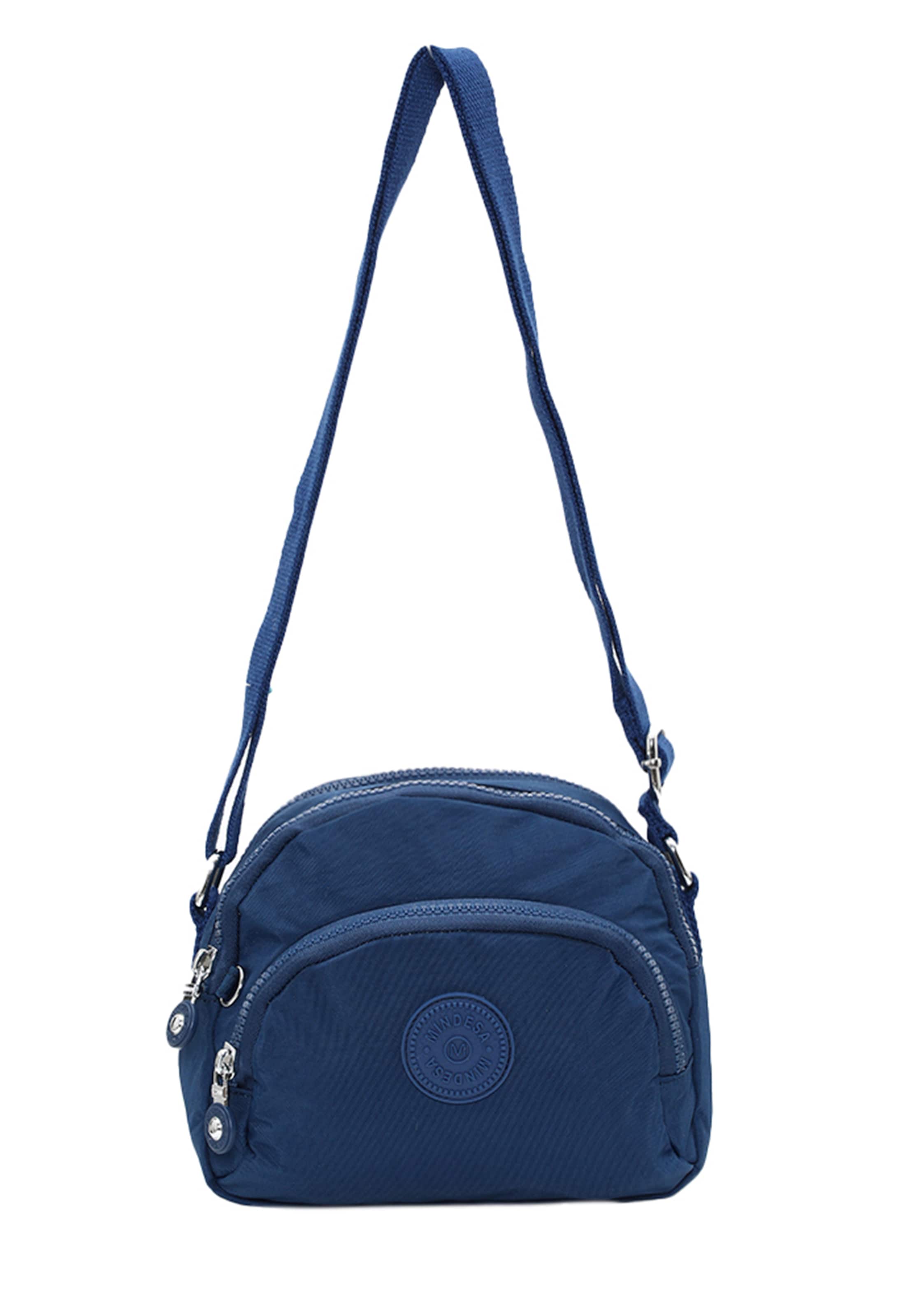 Mindesa - Mala de ombro em azul: frente