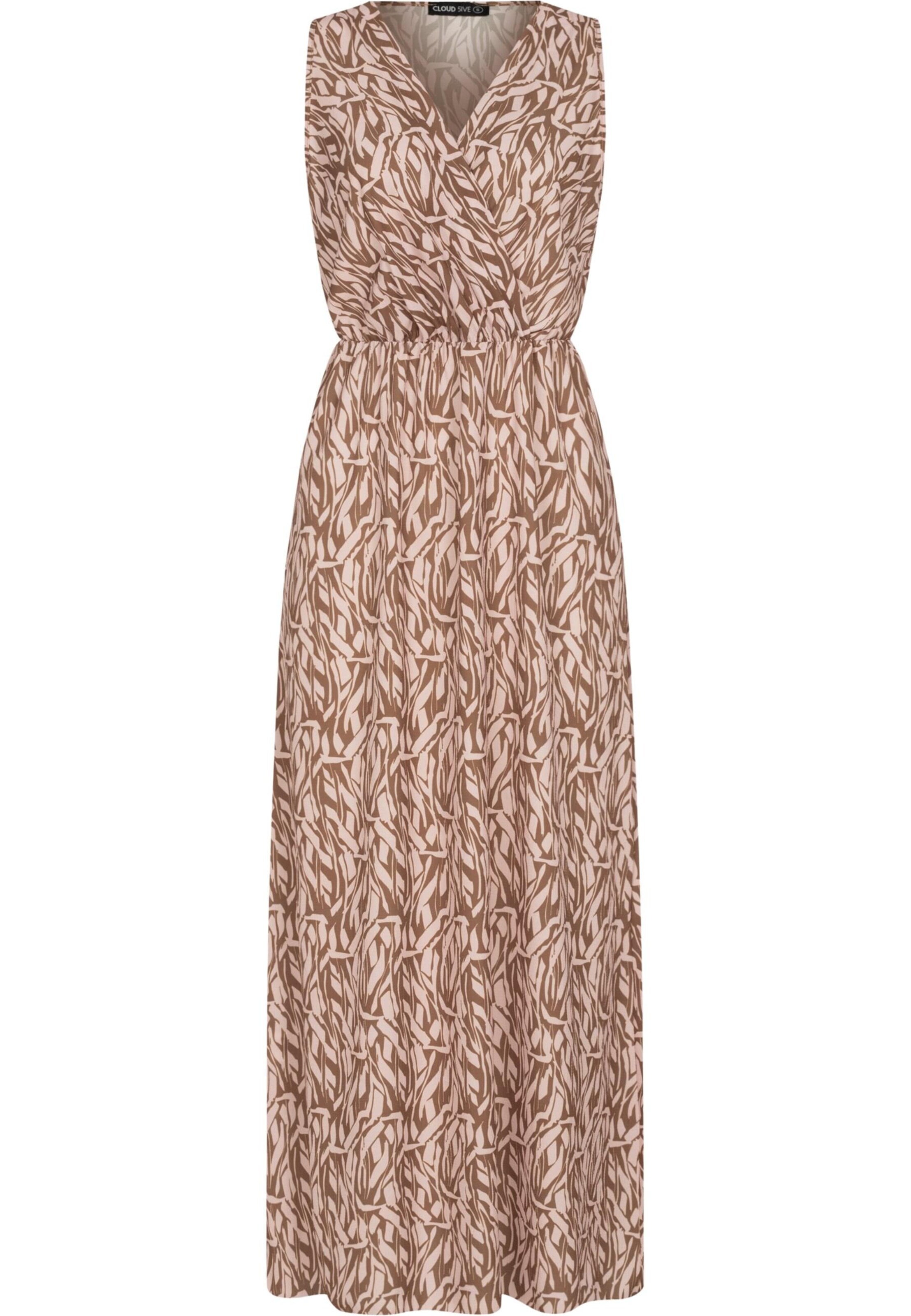 Cloud5ive Kleid in Braun: Vorderseite