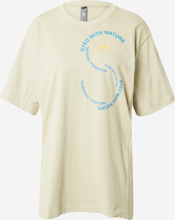 T-shirt fonctionnel ADIDAS BY STELLA MCCARTNEY en beige : devant