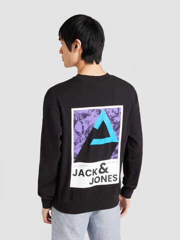 JACK & JONES Tréning póló - fekete: elől