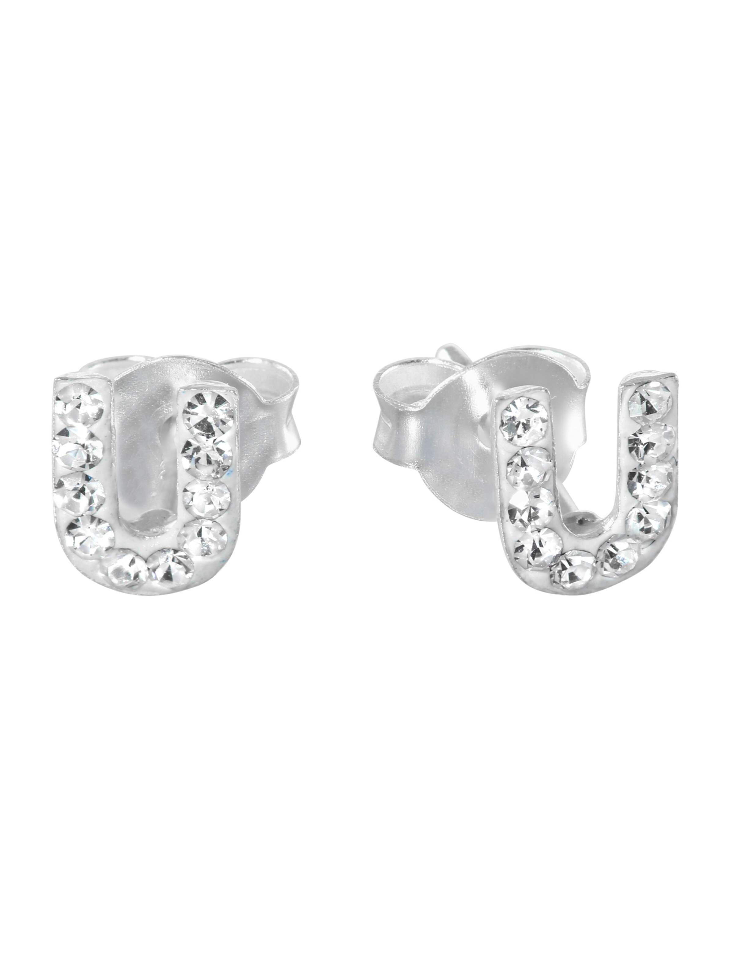 Lucardi Ohrringe in Silber: Vorderseite