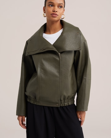 WE Fashion - Chaqueta de entretiempo en verde: frente