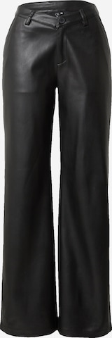 Wide leg Pantaloni di QS in nero: frontale