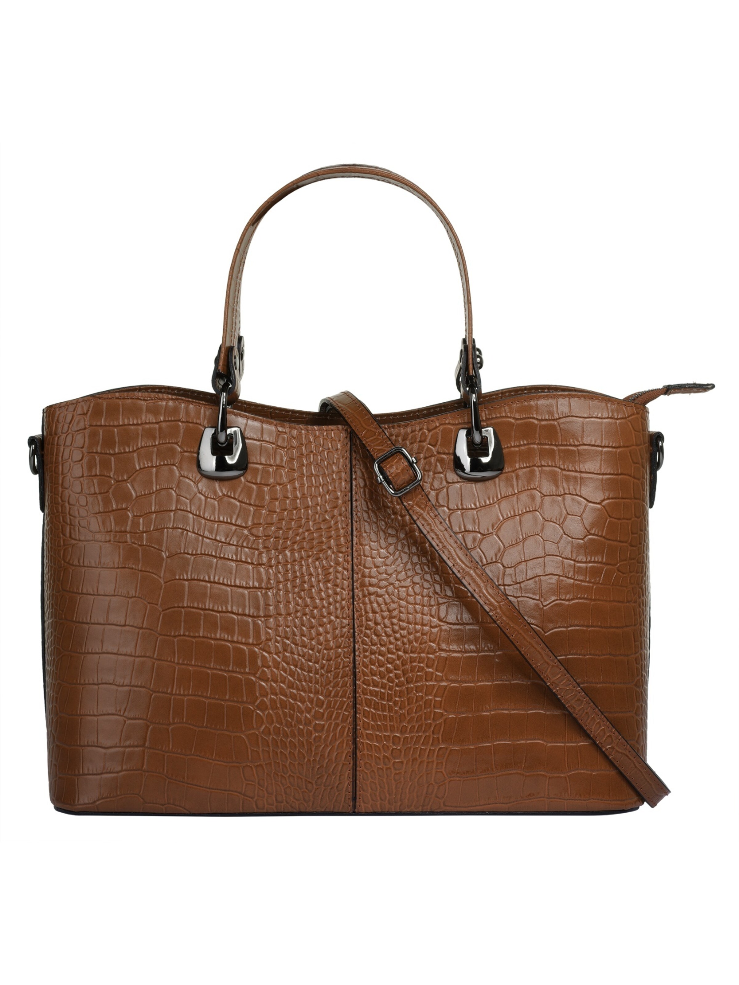 Cluty Handbag in Brown: front