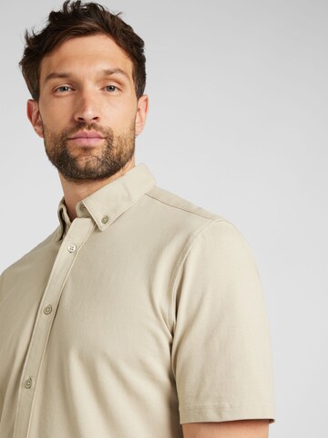 Coupe slim Chemise 'ONSTARP' Only & Sons en beige