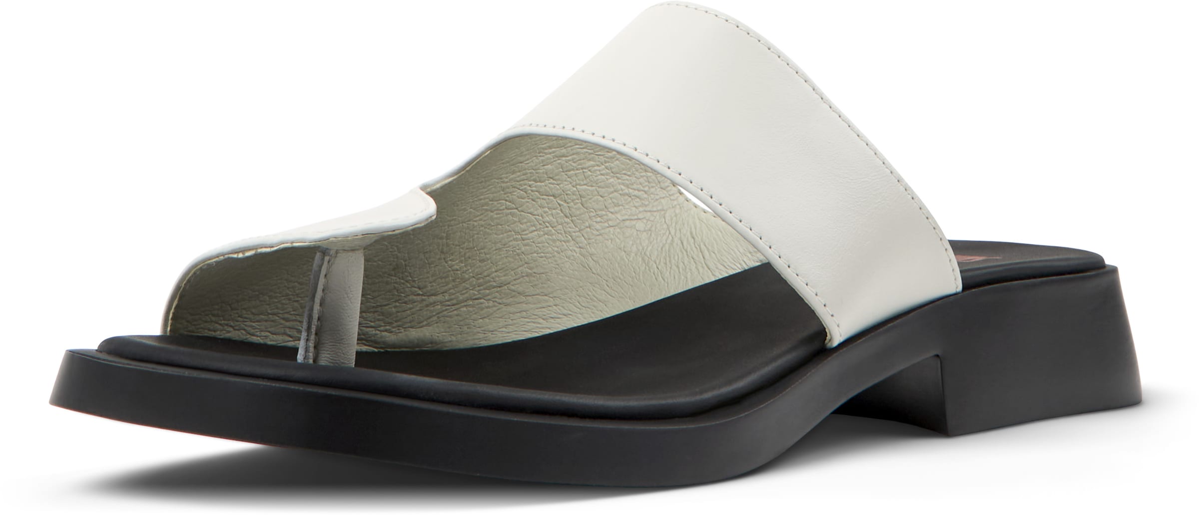 Zoccoletto 'Dana Twins' di CAMPER in bianco: frontale