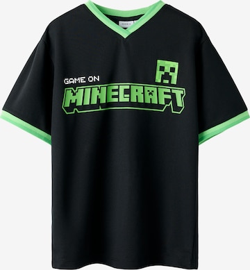 NAME IT Paita 'NKMMALI MINECRAFT' värissä musta: etupuoli