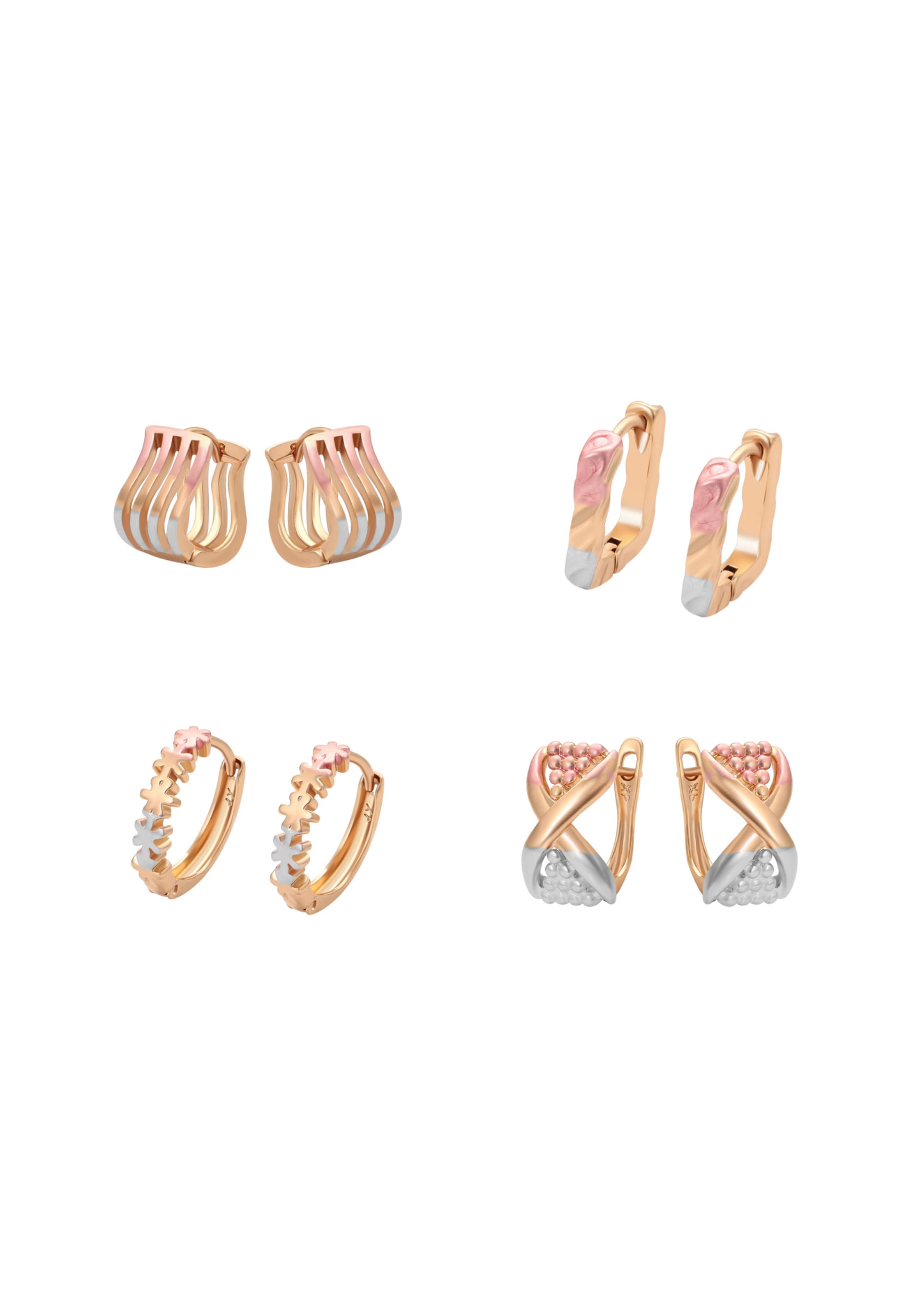 faina Jewelry Set in Gold: front