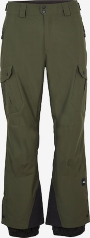 O'NEILL Normální Outdoorové kalhoty – zelená: přední strana