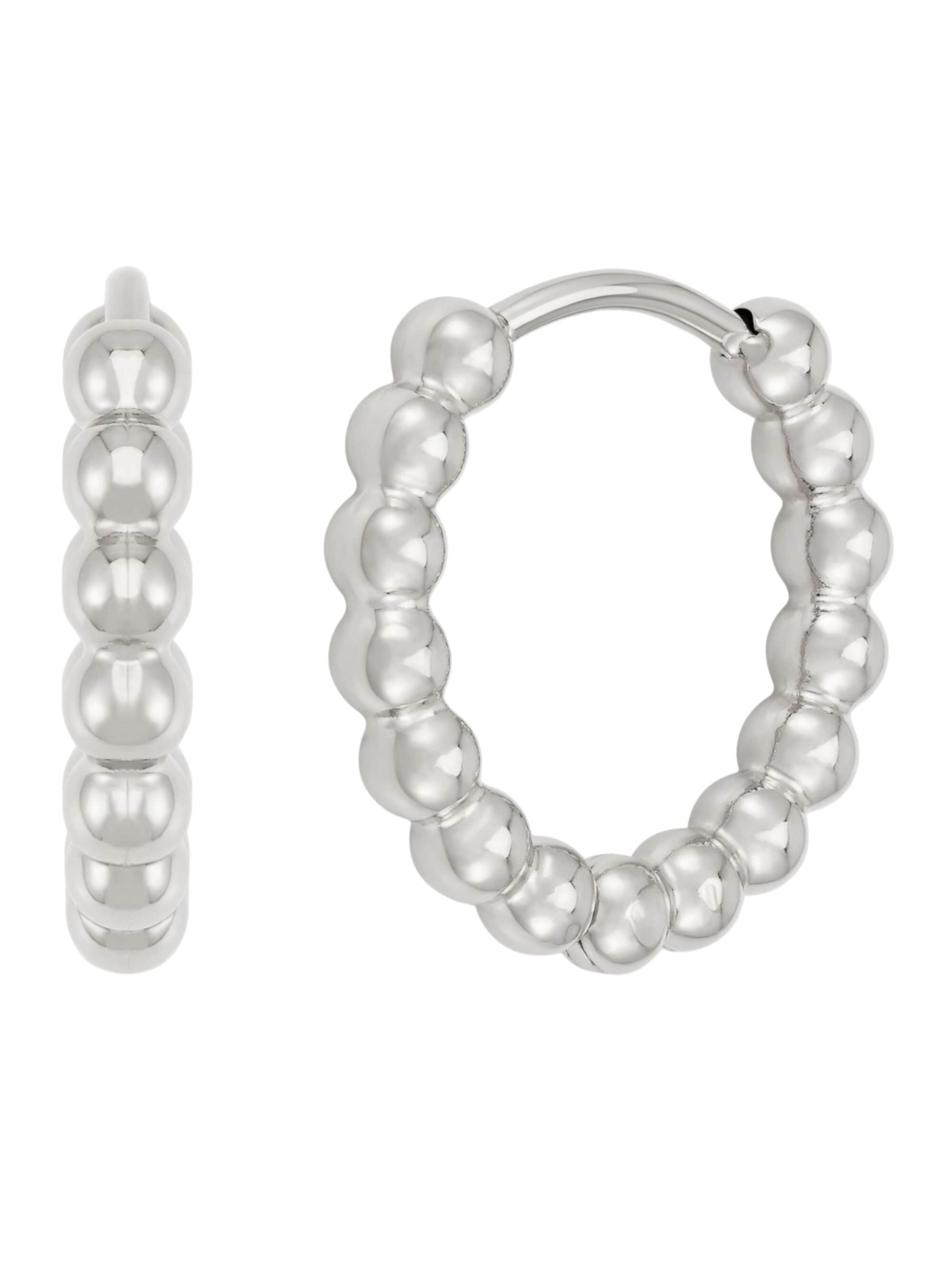 Boucles d'oreilles GOOD.designs en argent : devant