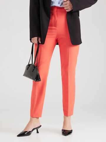 s.Oliver BLACK LABEL Regular Pleated Pants in Red: front