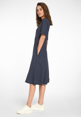 Green Cotton Jerseykleid in Blau