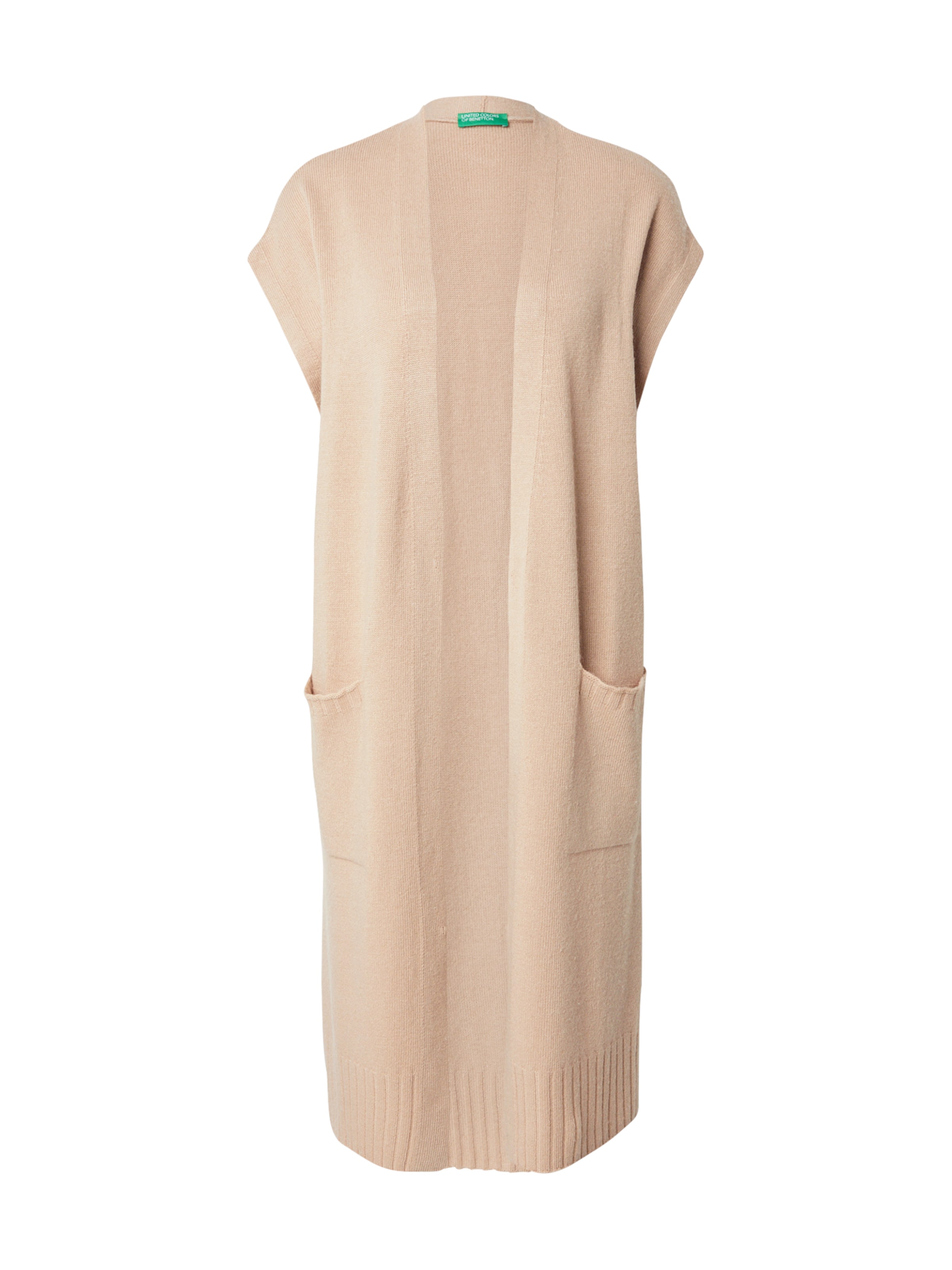 Cardigan UNITED COLORS OF BENETTON en beige : devant