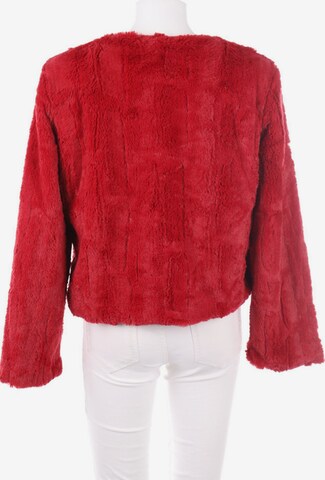 Influx Faux Fur-Jacke XL in Rot
