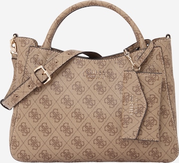 Plase de cumpărături 'BRENTON SML GIRLFRIEND SATCHEL' de la GUESS pe maro: față
