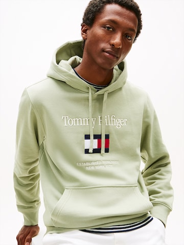 TOMMY HILFIGER Sweatjacke in Grün
