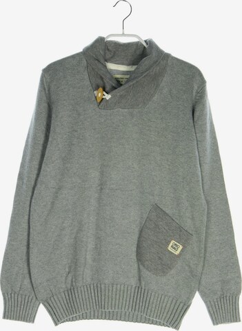 JACK & JONES Sweater & Cardigan in S in Grey: front