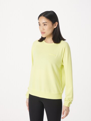 ONLY PLAY Athletic Sweatshirt 'FREI' in Yellow: front