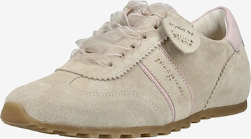 Baskets basses Paul Green en beige : devant