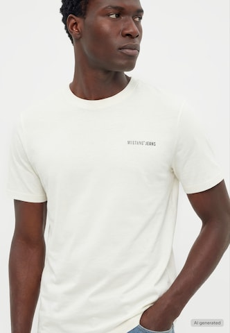 MUSTANG Shirt 'Austin ' in Weiß: Vorderseite