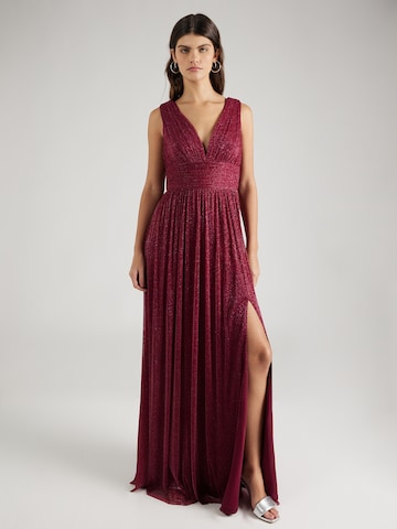 STAR NIGHT - Vestido de noche en rojo: frente