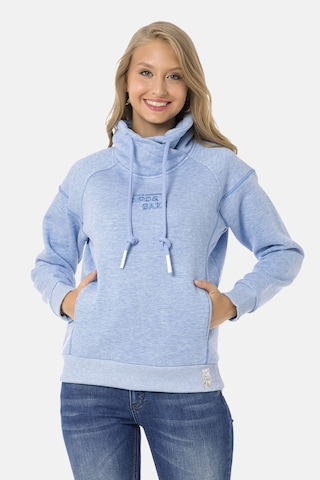 Sweat-shirt CIPO & BAXX en bleu : devant
