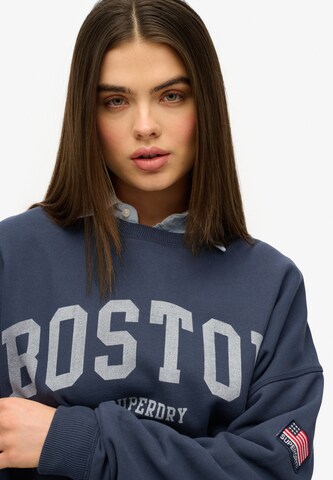 Sweat-shirt 'Athletic Essentials' Superdry en bleu