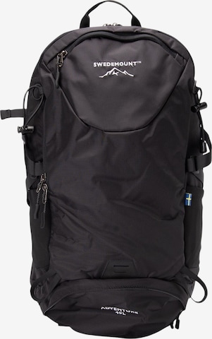 SWEDEMOUNT Sports backpack 'Adventure 40L' in Black: front