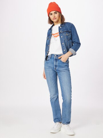 LEVI'S ® Μπλουζάκι 'Graphic Jet Tee' σε λευκό