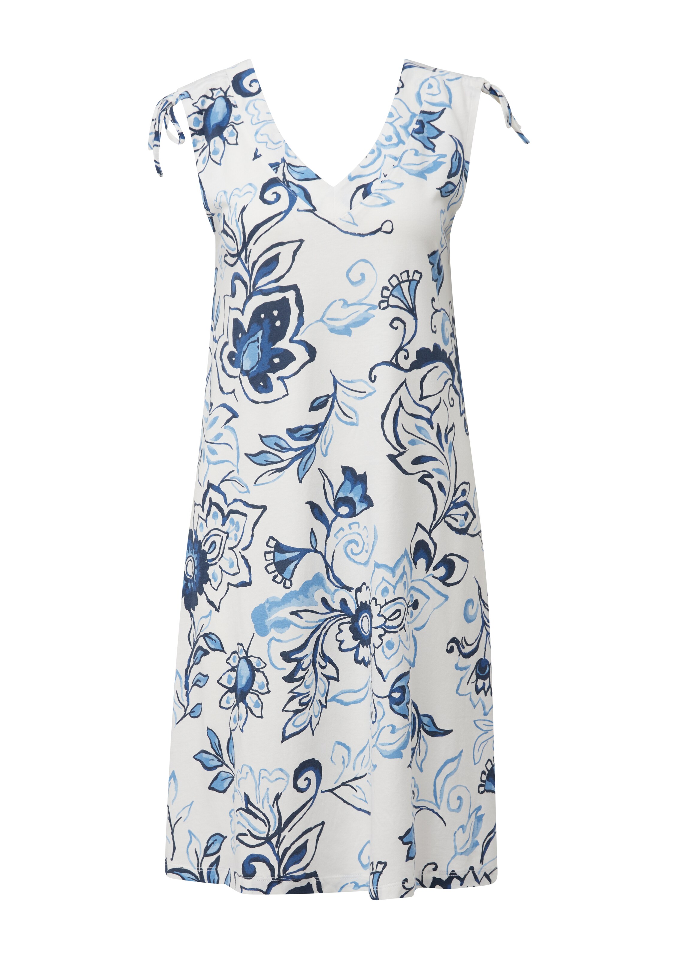 s.Oliver Sommerkleid in Beige: Vorderseite